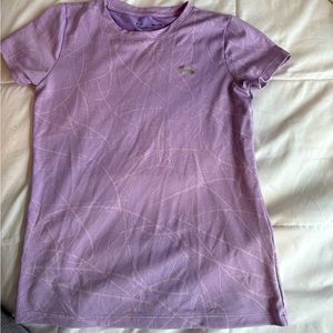 Purple athletic under Armour shirt